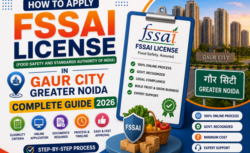 How to Apply FSSAI License in Gaur City Greater Noida – Complete Guide 2026