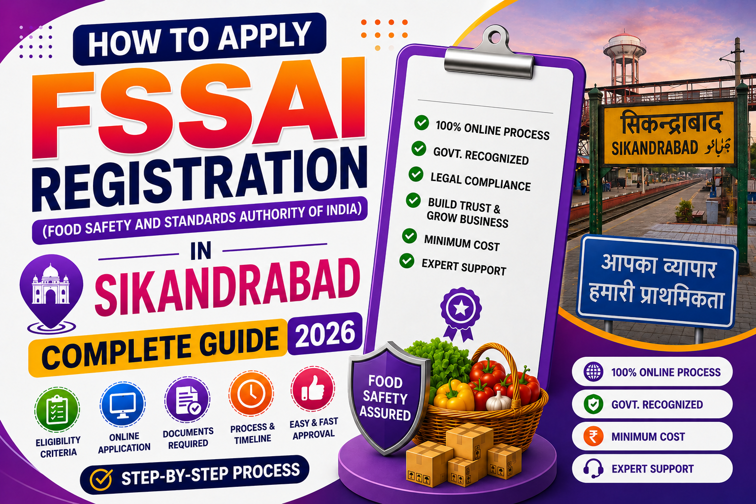 How to Apply FSSAI Registration in Sikandrabad – Complete Guide 2026