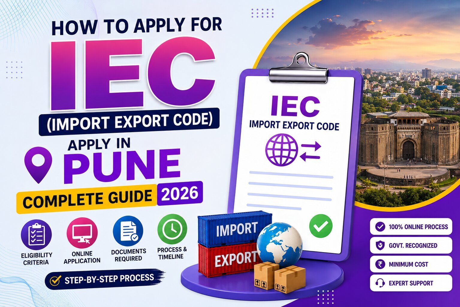 How to Apply for IEC (Import Export Code) Apply in Pune – Complete Guide 2026
