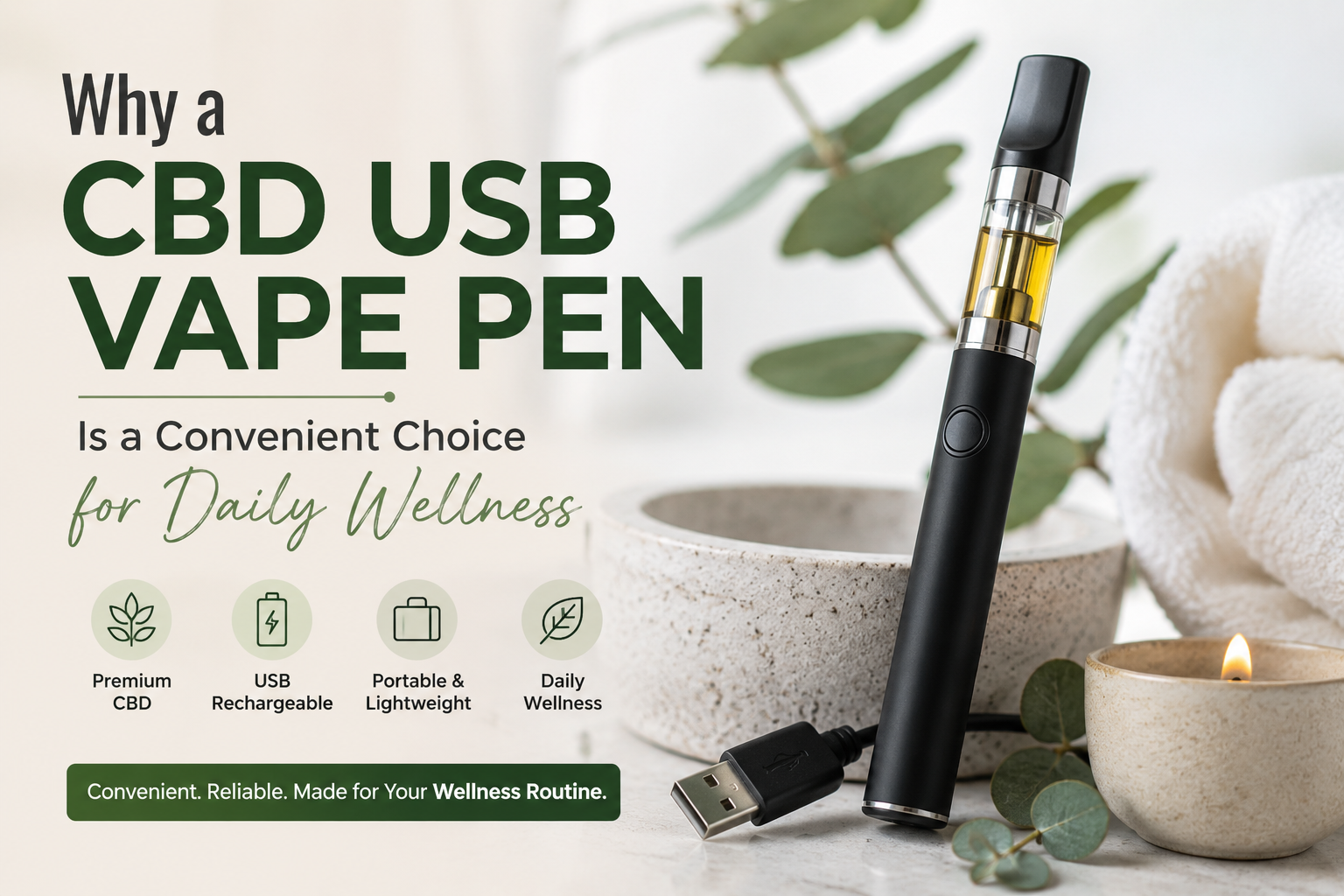 Why a CBD USB Vape Pen Is a Convenient Choice for Daily Wellness | Wink Wellness