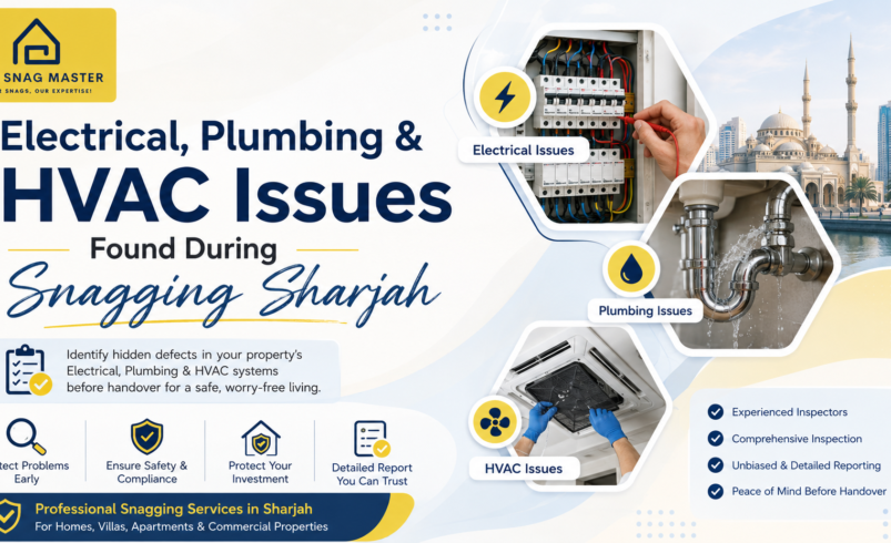 Electrical, Plumbing & HVAC Issues Found During Snagging Sharjah