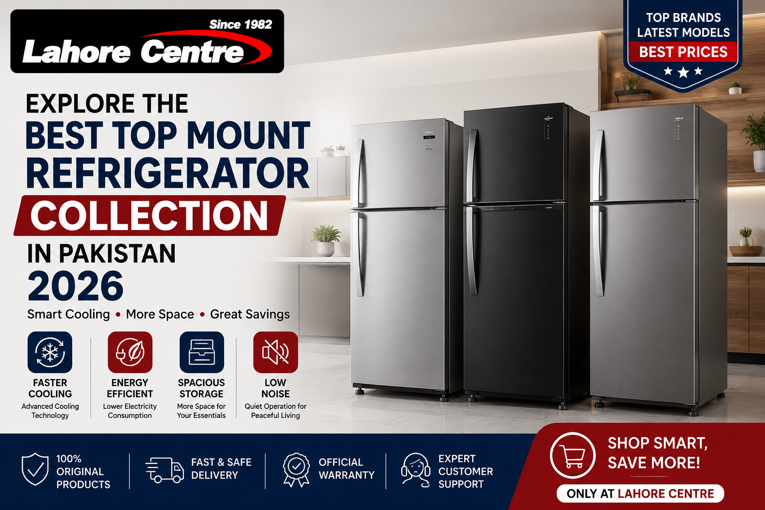 Explore the Best Top Mount Refrigerator Collection in Pakistan 2026