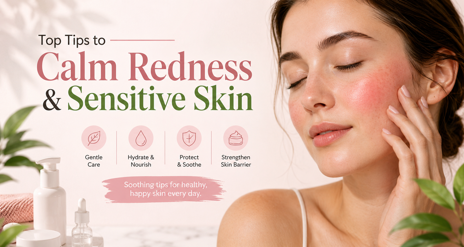 Top Tips to Calm Redness & Sensitive Skin