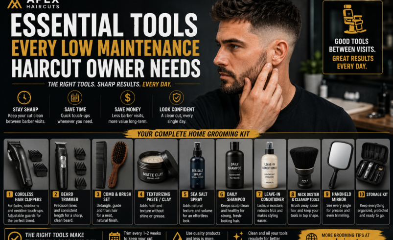 Essential Tools Every Low Maintenance Haircut Owner Needs