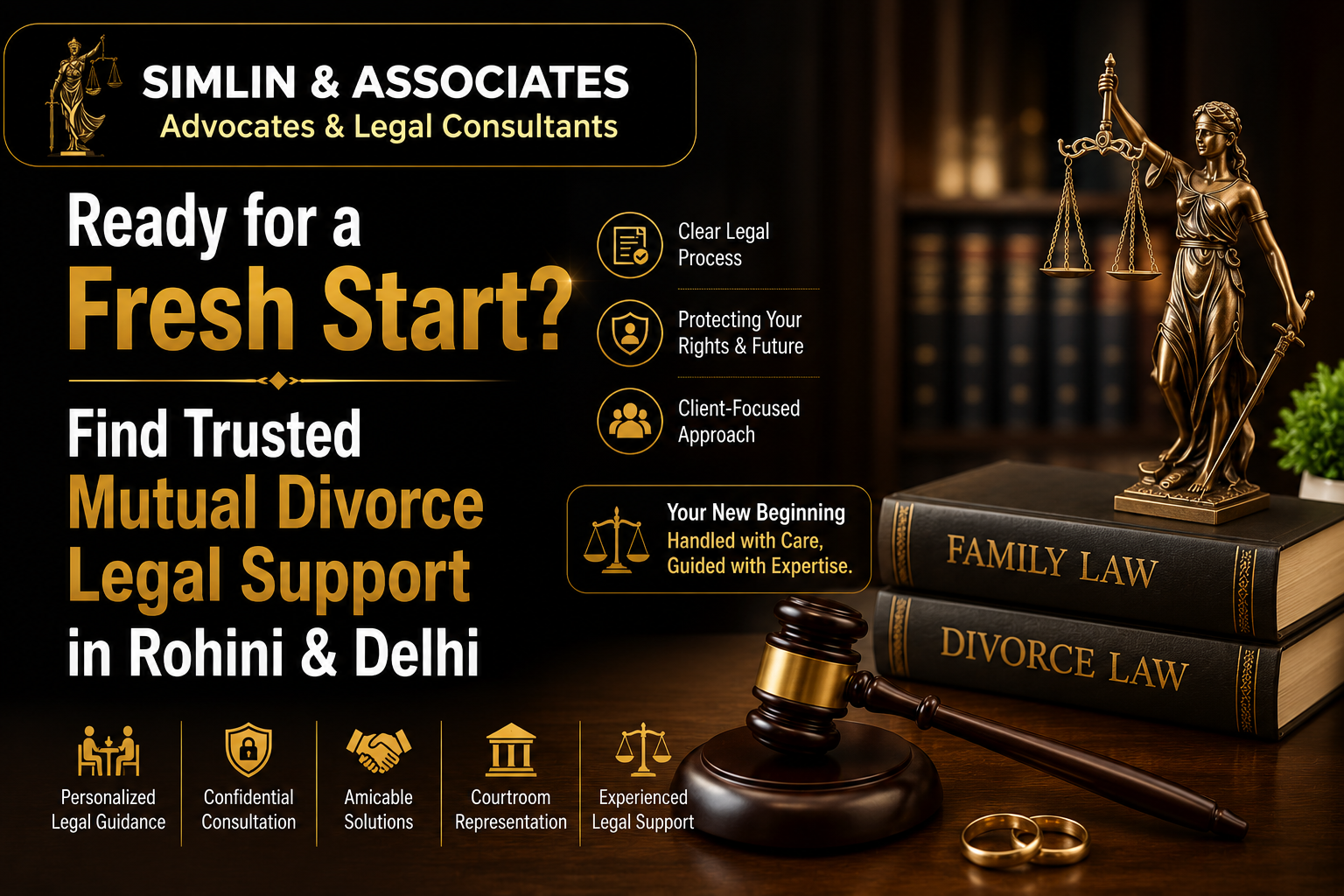 Ready for a Fresh Start? Find Trusted Mutual Divorce Legal Support in Rohini & Delhi