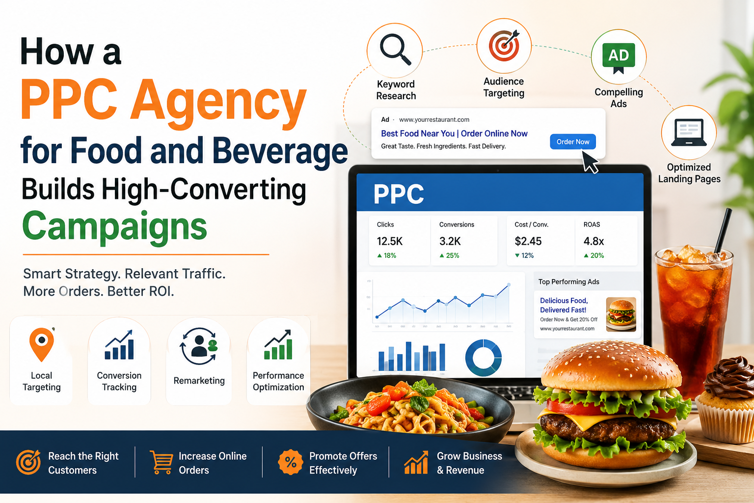 How a PPC Agency for Food and Beverage Builds High-Converting Campaigns