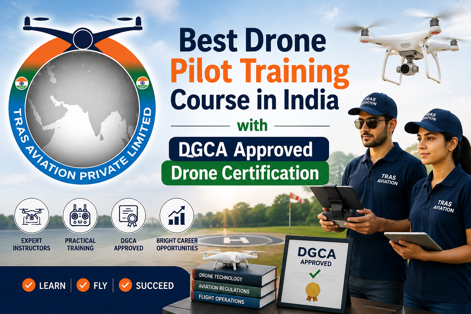 Best Drone Pilot Training Course in India with DGCA Approved Drone Certification