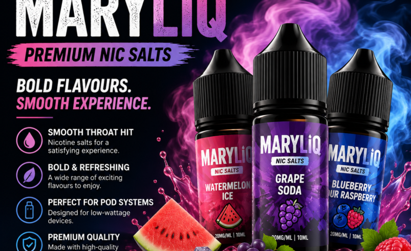 Maryliq Nic Salts for Smooth Flavour and Modern Pod Vaping
