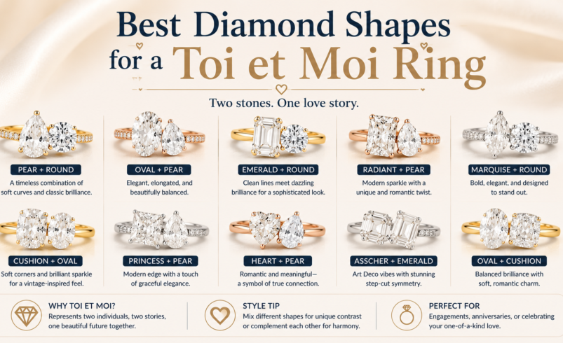 Best Diamond Shapes for a Toi et Moi Ring: Guide