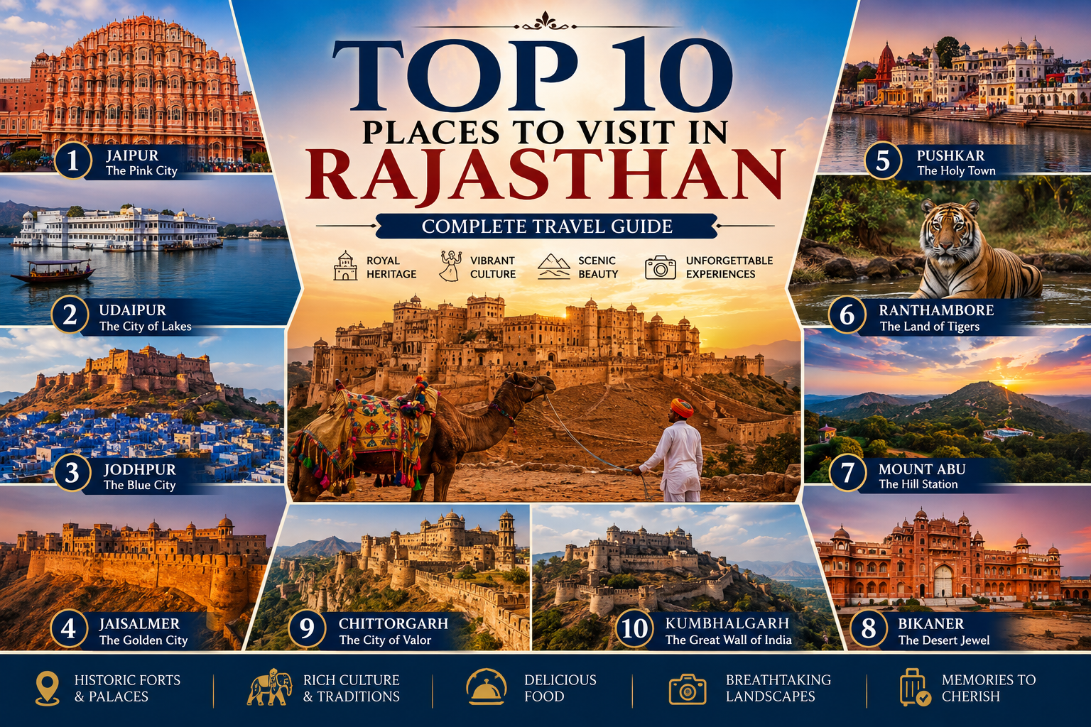 Top 10 Places to Visit in Rajasthan: Complete Guide