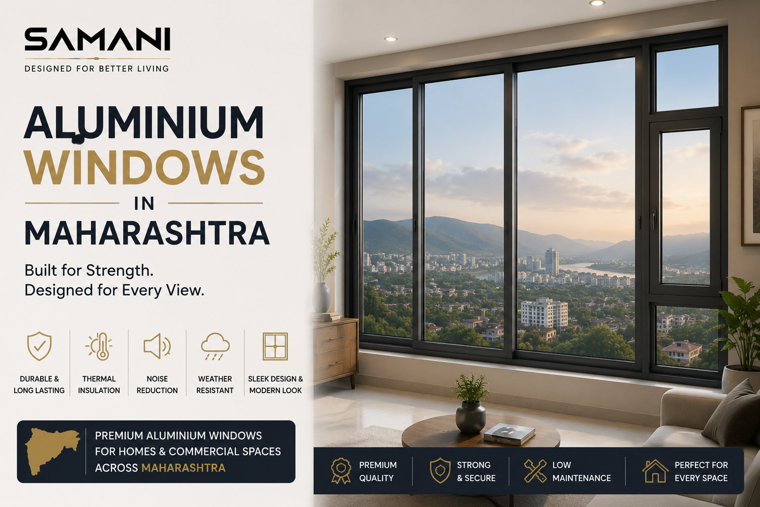 Aluminium Windows in Maharashtra: A Modern Choice for Homes & Commercial Spaces