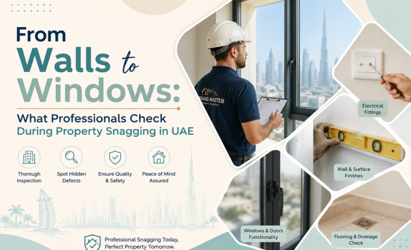 From Walls to Windows: What Professionals Check During Property Snagging in UAE