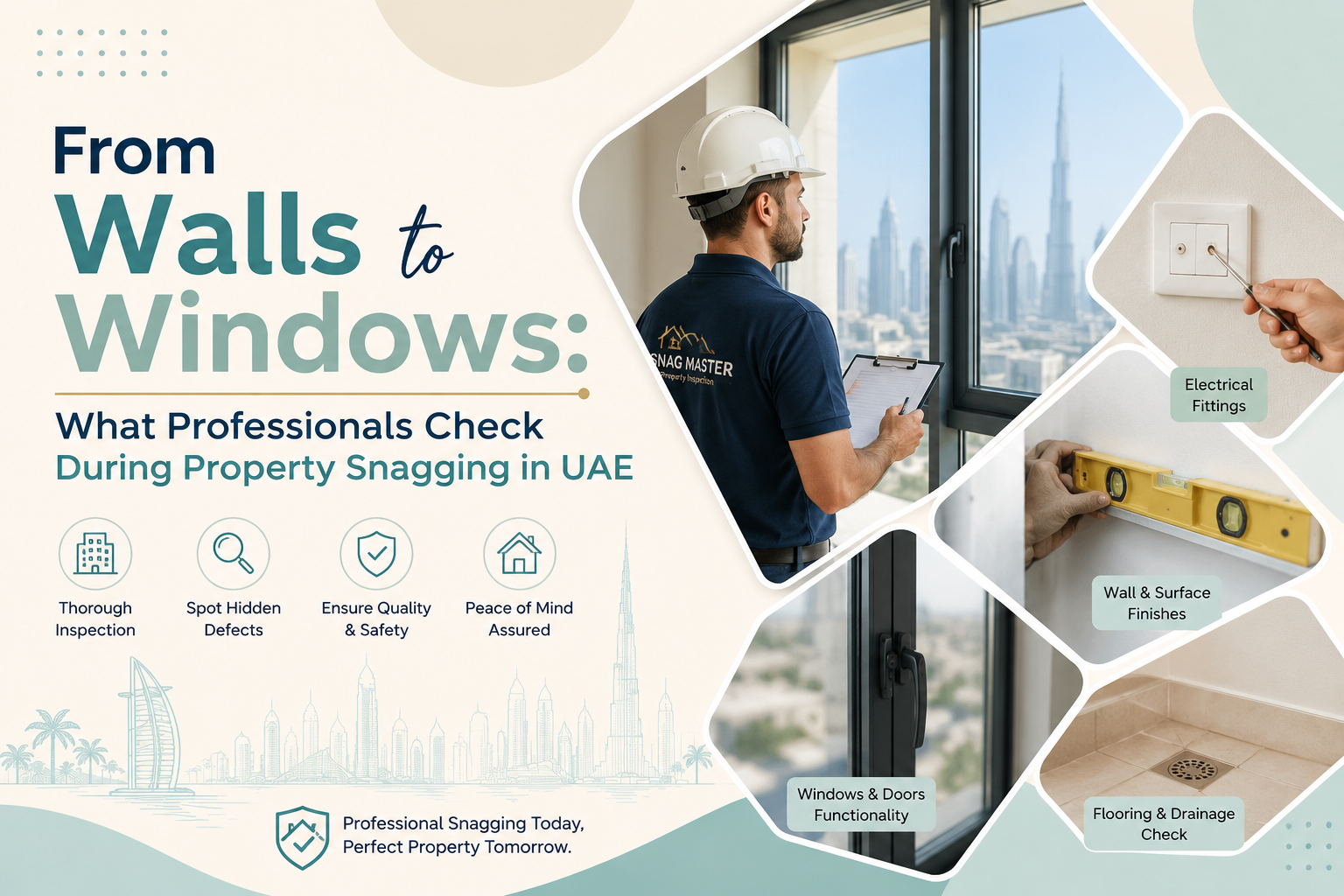 From Walls to Windows: What Professionals Check During Property Snagging in UAE