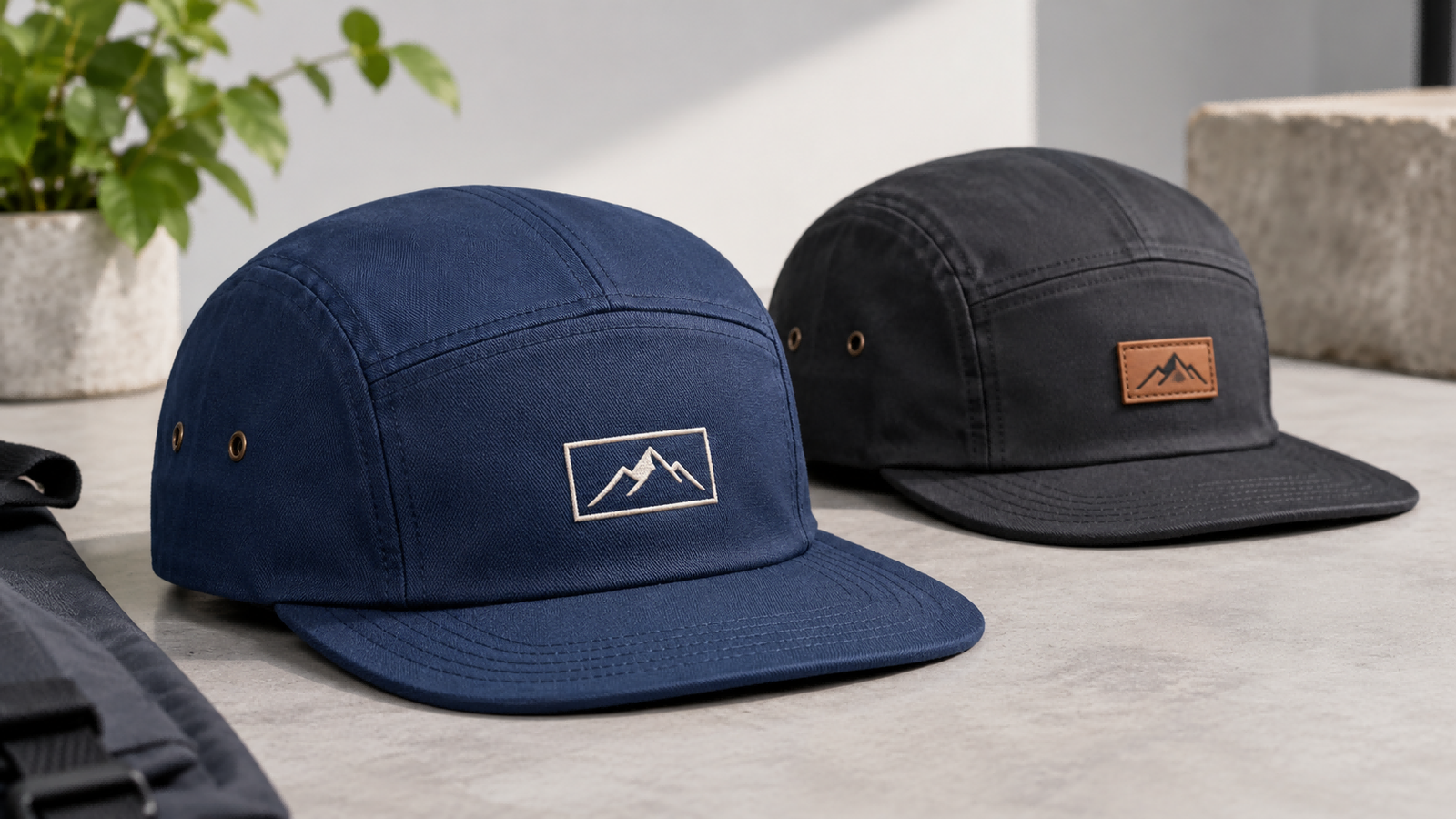 Custom 5 Panel Caps UK | Design, Embroidery & Patches