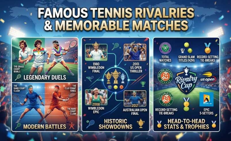 Famous Tennis Rivalries & Memorable Matches
