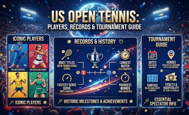 US Open Tennis: Players, Records & Tournament Guide