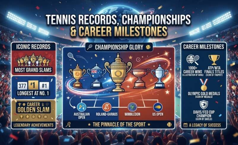 Tennis Records, Championships & Career Milestones