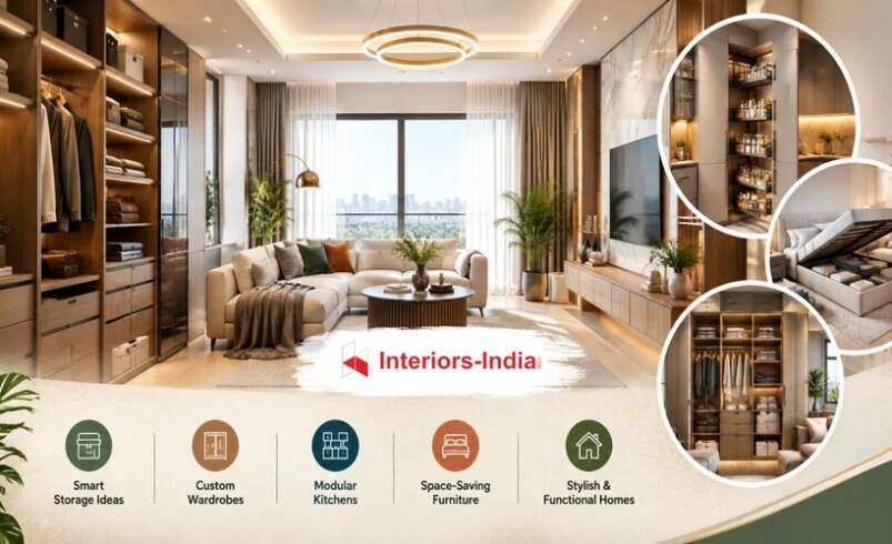 Top Interior Designers in Dwarka: Home Storage Solutions