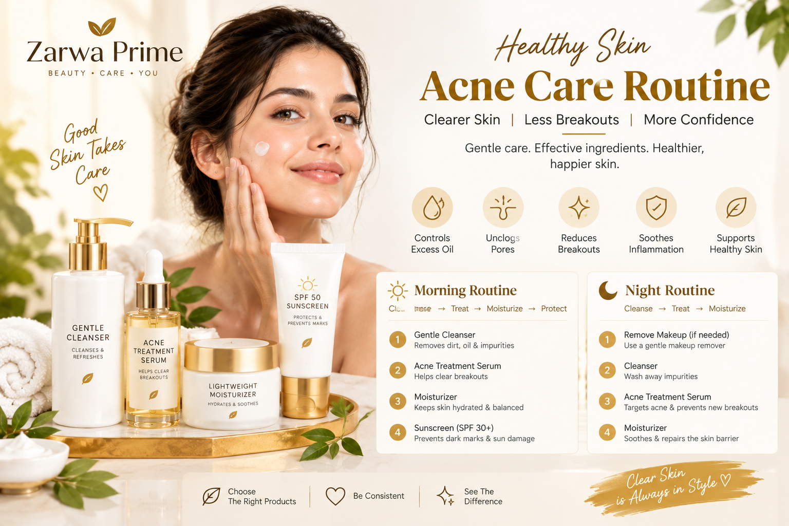Acne Care Routine: Tips for Clearer, Healthier-Looking Skin