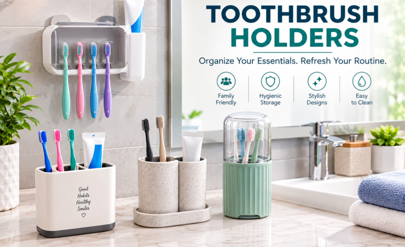 Toothbrush Holders for Organized Bathroom Storage