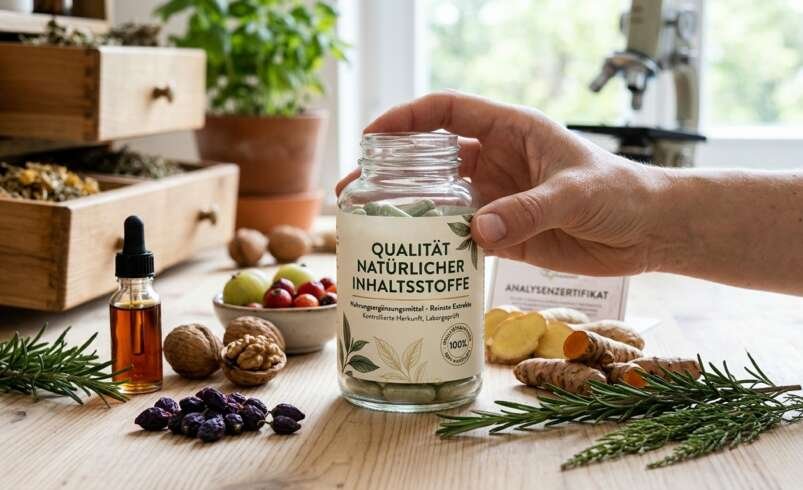 Die Qualität natürlicher Inhaltsstoffe in Nahrungsergänzungsmitteln beurteilen