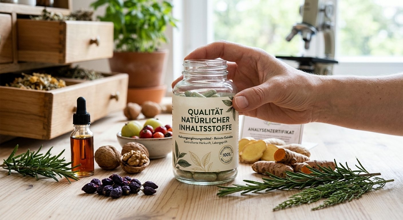 Die Qualität natürlicher Inhaltsstoffe in Nahrungsergänzungsmitteln beurteilen